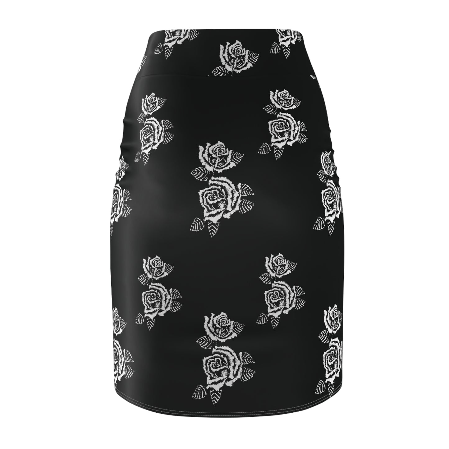 Women's Chicano Flowers Pencil Skirt