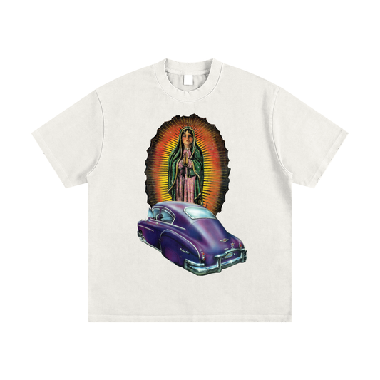 Prayer Heavyweight Vintage Washed Frayed T-Shirt