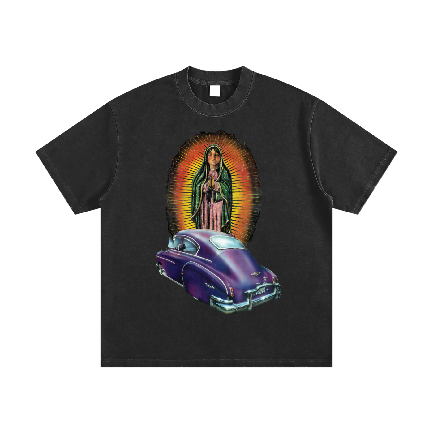 Prayer Heavyweight Vintage Washed Frayed T-Shirt