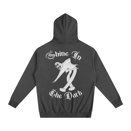 Black premium Chicano clothing hoodie with white Mexican-American designs and Califas on Front