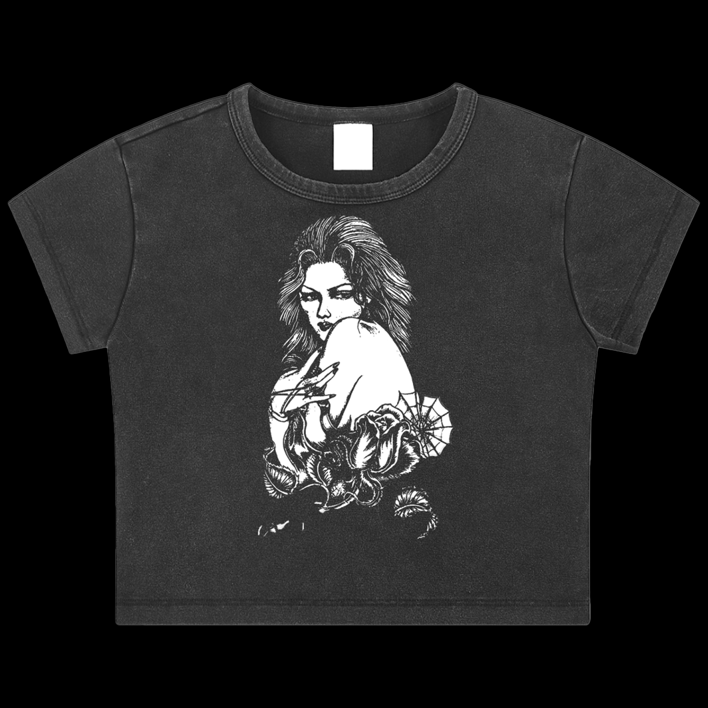 Cholita Snow Washed Crop Top