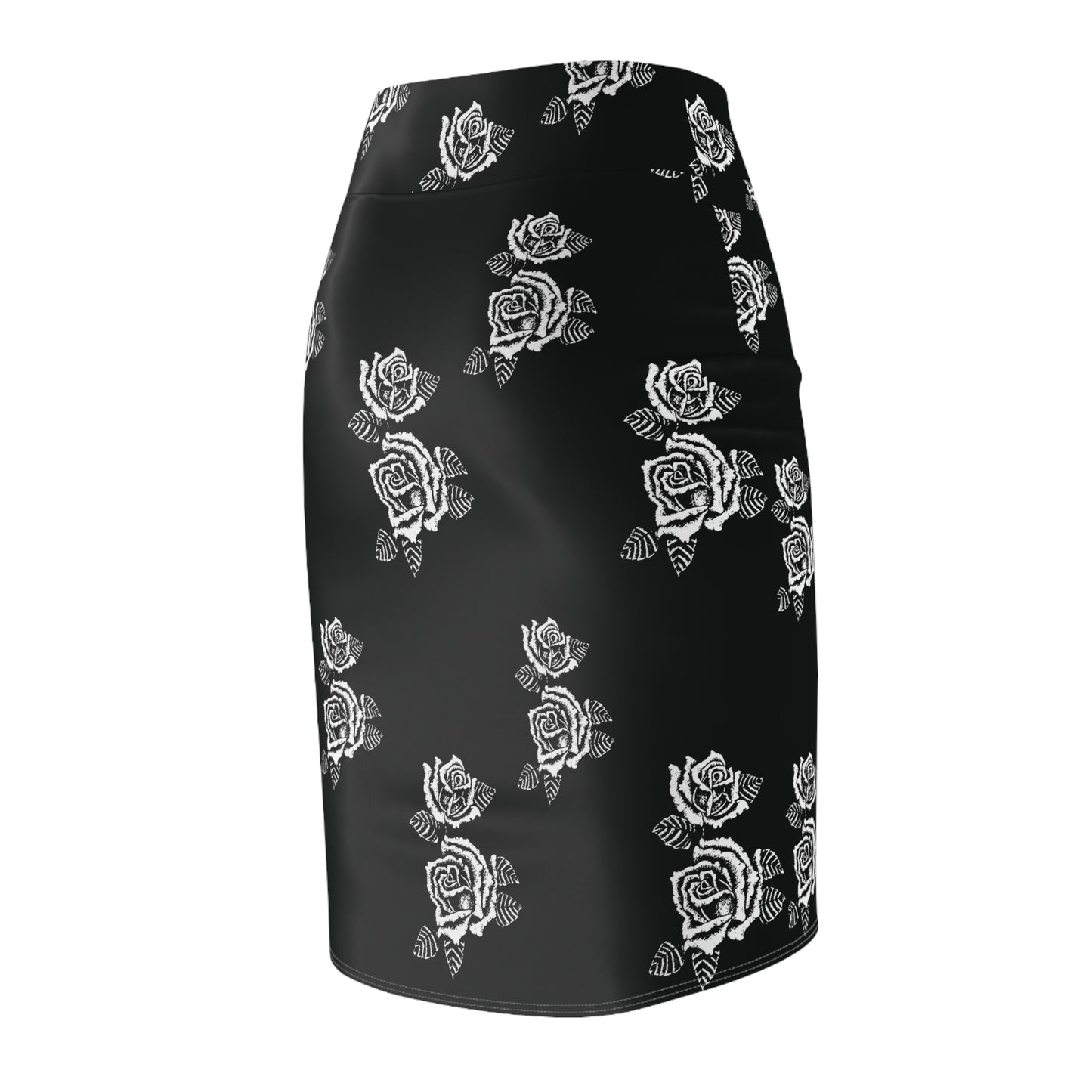 Women's Chicano Flowers Pencil Skirt