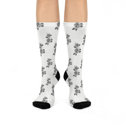 Chicano Drawn Socks | White mid-lenghth | Chicano Clothing