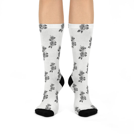 Chicano Drawn Socks | White mid-lenghth | Chicano Clothing