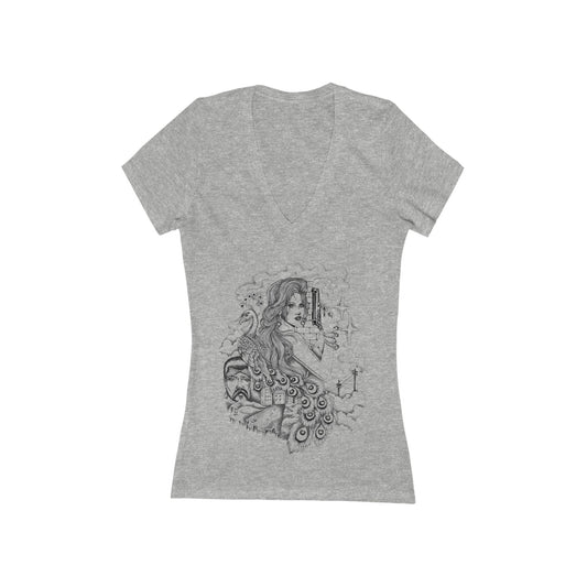 Ride or Die  Deep V-Neck Tee
