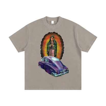 Prayer Heavyweight Vintage Washed Frayed T-Shirt