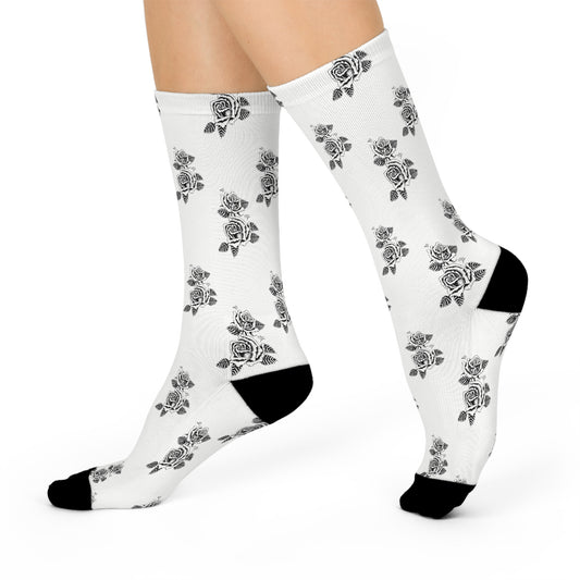 Chicano Drawn Socks | White mid-lenghth | Chicano Clothing