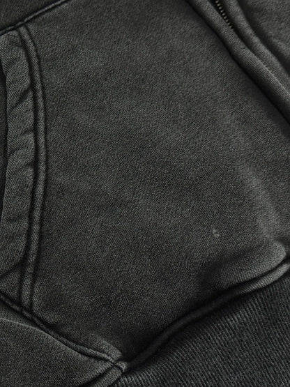 Califas Snow Washed Zip-Through Fleece Hoodie