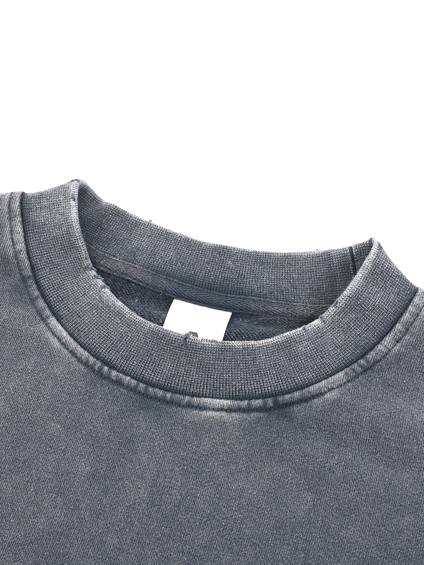 Califas Women Snow Washed Raw Edge Cropped Sweatshirt